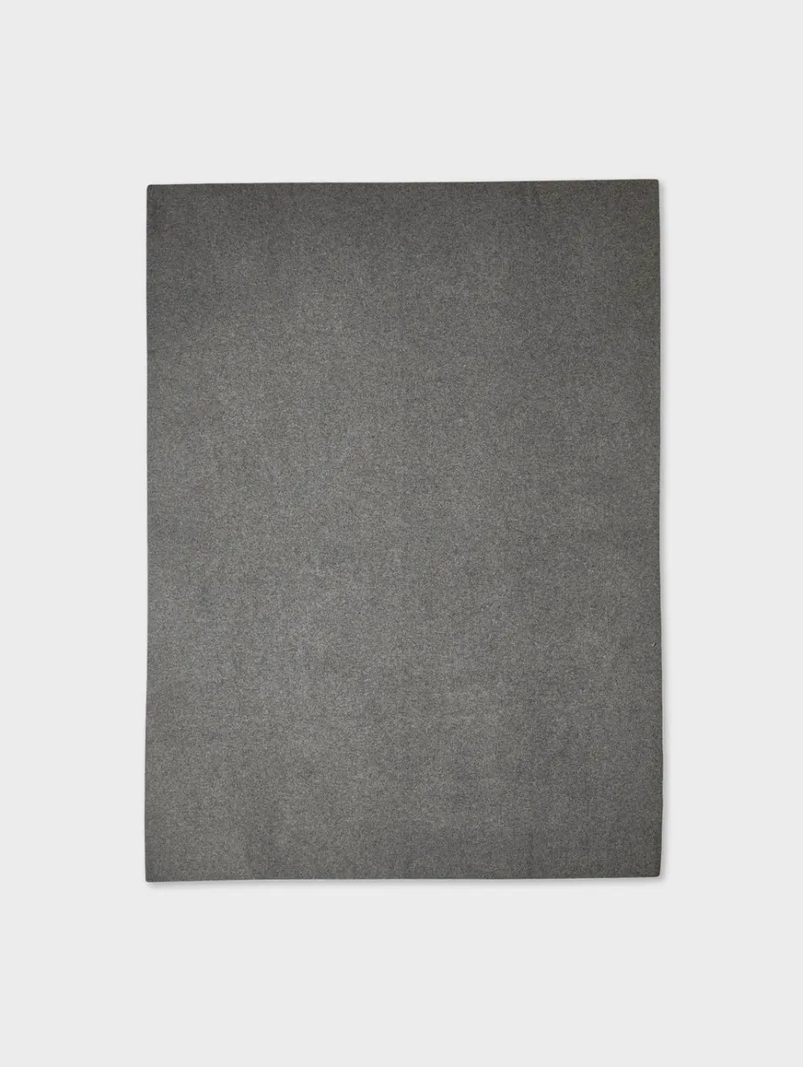 Outlet White + Warren cashmere blanket GraphiteHeather