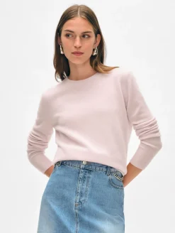 Sale White + Warren cashmere crewneck PinkSand