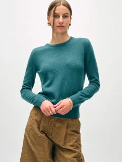 Clearance White + Warren cashmere crewneck JadeHeather