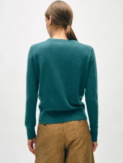 Clearance White + Warren cashmere crewneck JadeHeather