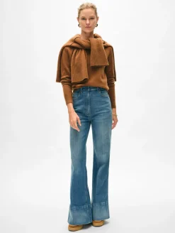 Best White + Warren cashmere crewneck CedarBrown