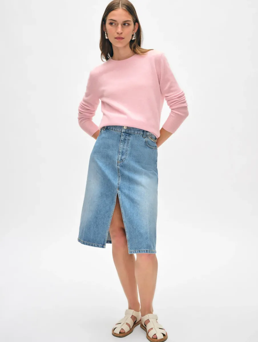 Sale White + Warren cashmere crewneck Primrose