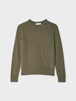 Best White + Warren cashmere crewneck Loden