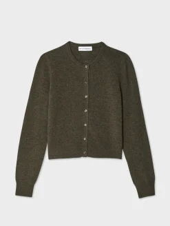 Sale White + Warren cashmere crewneck cardigan ThymeHeather