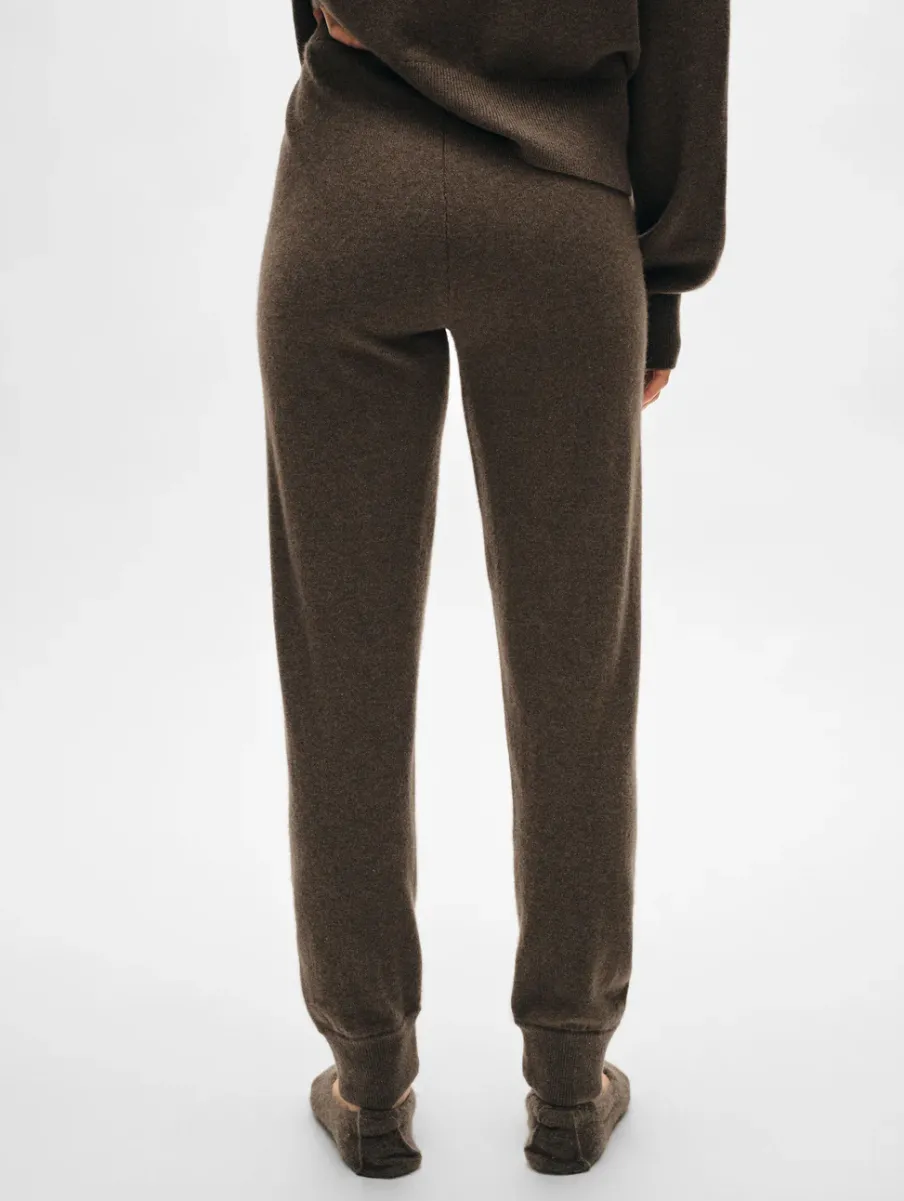 Outlet White + Warren cashmere jogger RussetBrown