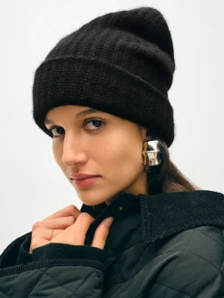 Best White + Warren cashmere luxe beanie Black