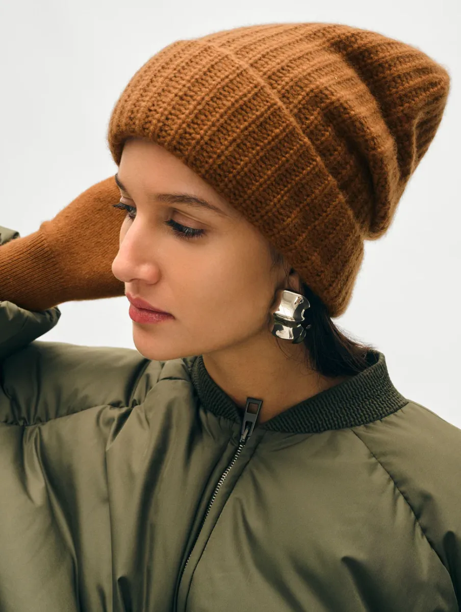 Discount White + Warren cashmere luxe beanie CedarBrown