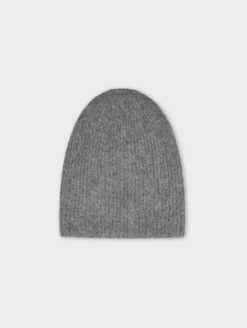 Sale White + Warren cashmere plush rib beanie GraphiteHeather