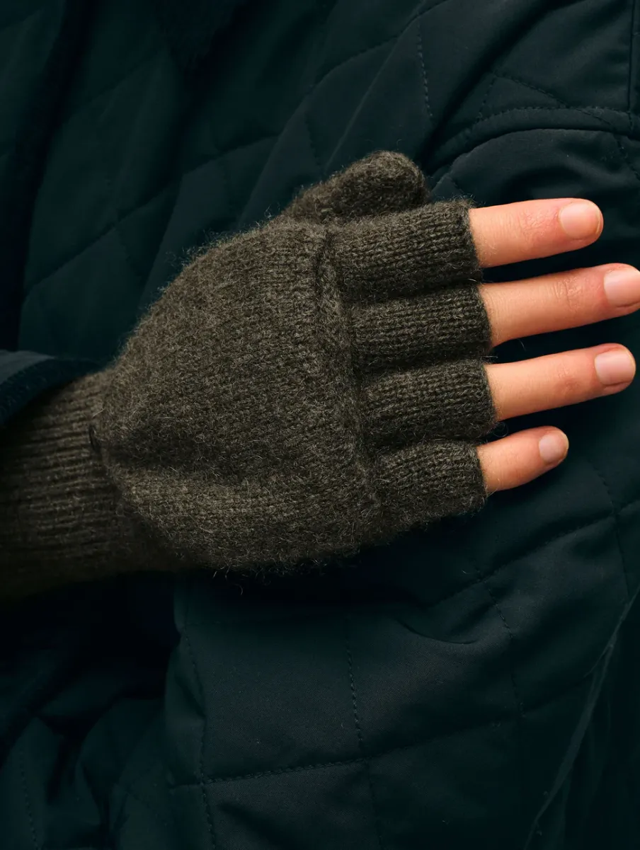 Online White + Warren cashmere pop top glove ThymeHeather