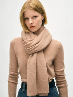 Fashion White + Warren cashmere scarf TrueCamel