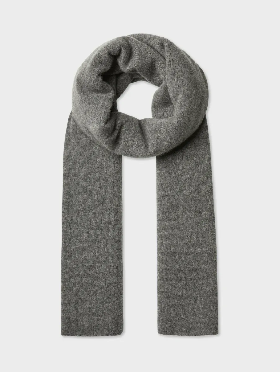 New White + Warren cashmere scarf GraphiteHeather