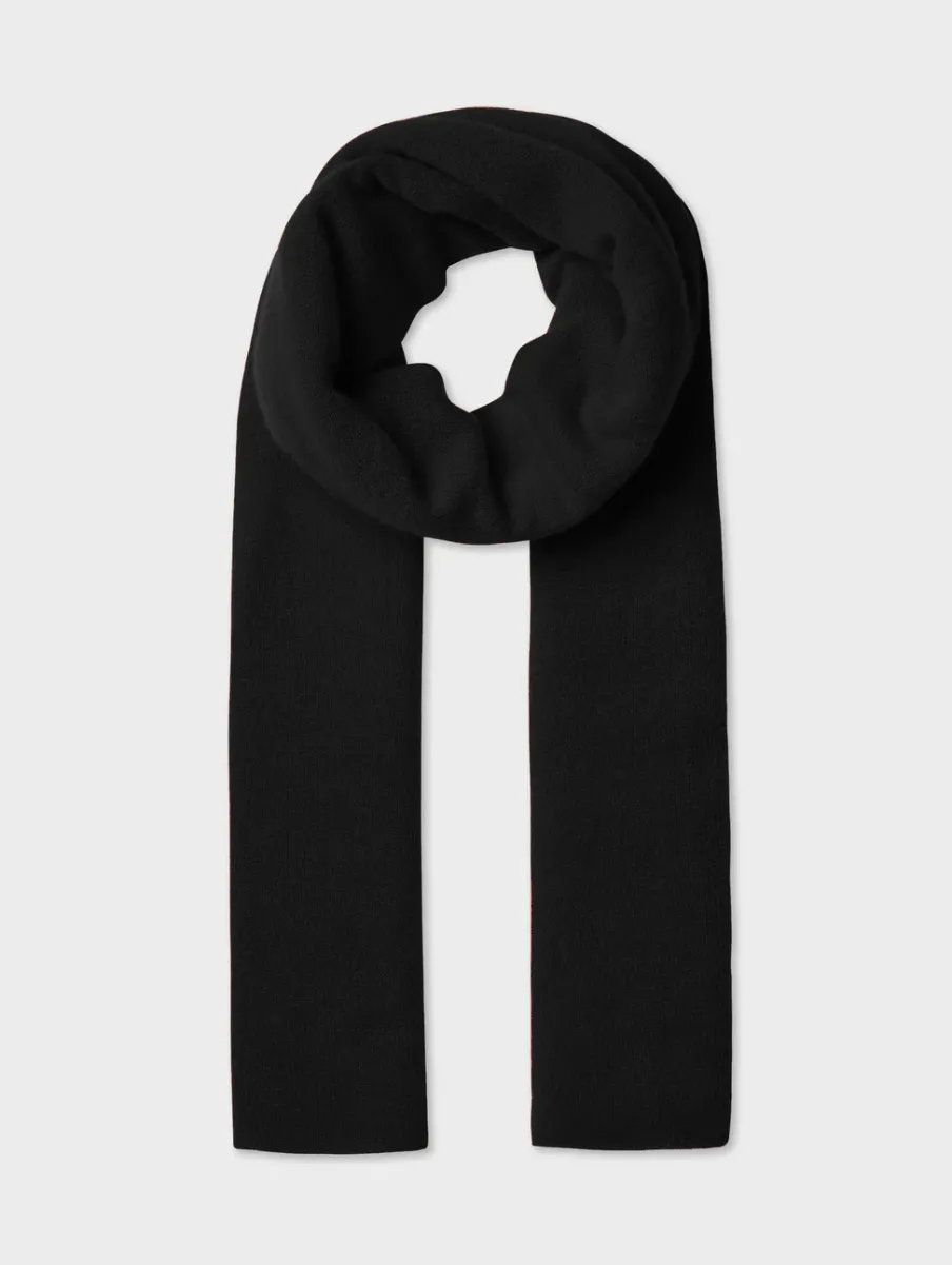 Online White + Warren cashmere scarf Black