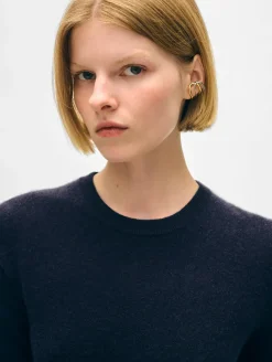 Best White + Warren cashmere shrunken crewneck DeepNavy