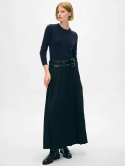 Best White + Warren cashmere shrunken crewneck DeepNavy