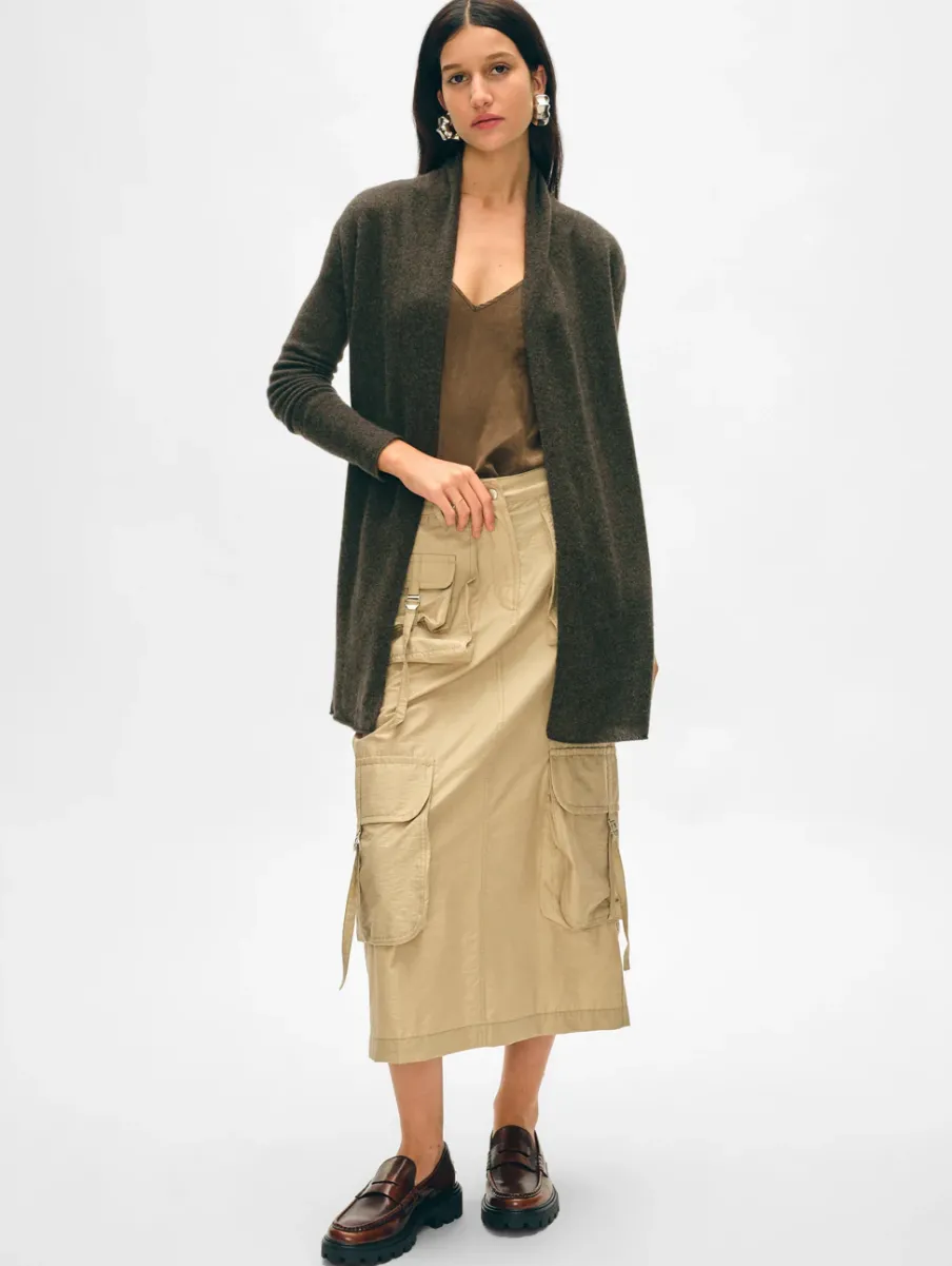 Fashion White + Warren cashmere trapeze cardigan ThymeHeather