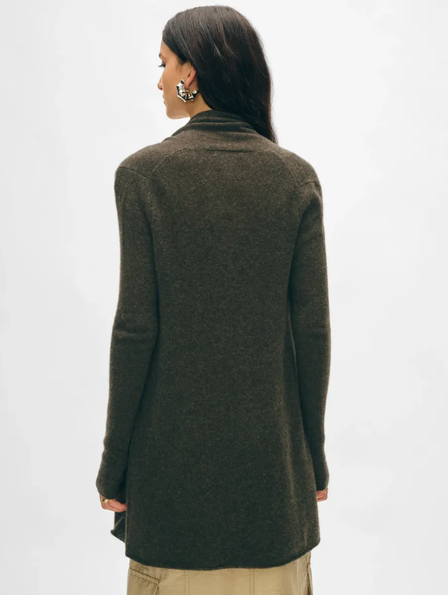 Fashion White + Warren cashmere trapeze cardigan ThymeHeather
