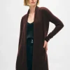 Discount White + Warren cashmere trapeze cardigan Espresso