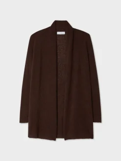 Discount White + Warren cashmere trapeze cardigan Espresso