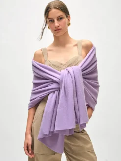 Best White + Warren cashmere travel wrap PurpleHaze