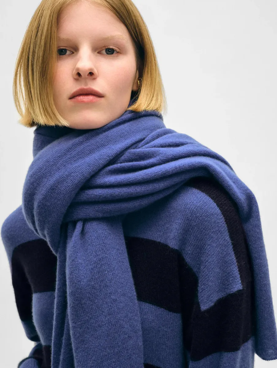Best White + Warren cashmere travel wrap BlueDusk