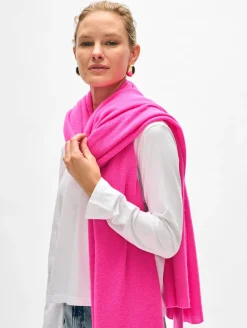 Clearance White + Warren cashmere travel wrap ElectricFuchsia
