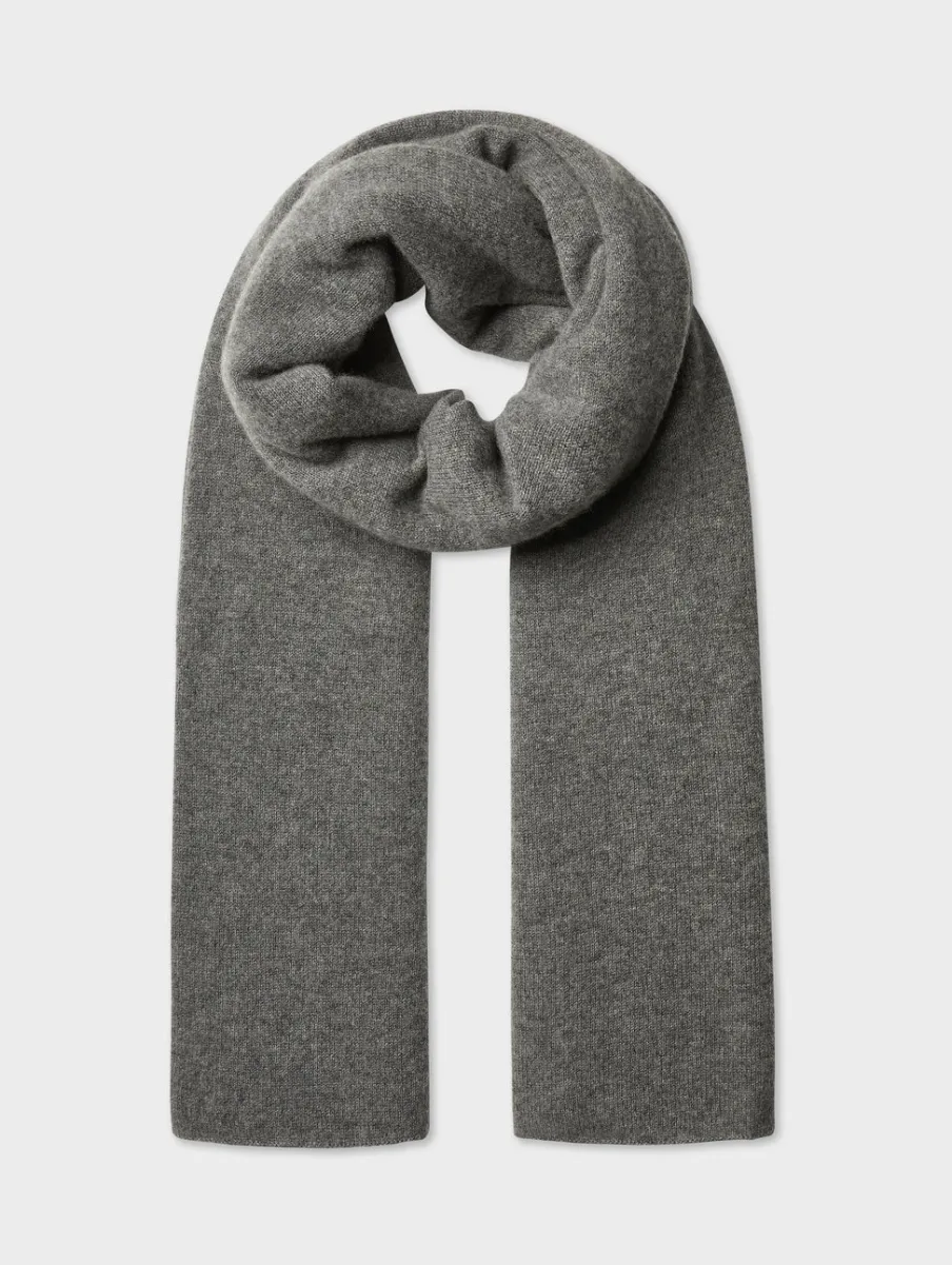 Hot White + Warren cashmere travel wrap GraphiteHeather