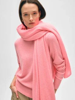 Hot White + Warren cashmere travel wrap PinkLemonade