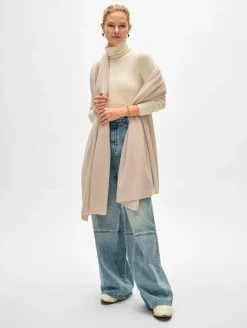Best White + Warren cashmere travel wrap JuteHeather