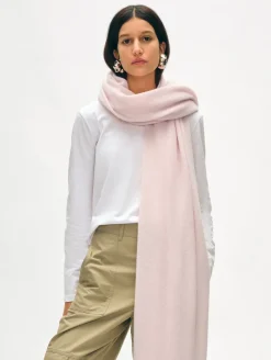 Hot White + Warren cashmere travel wrap PinkSand