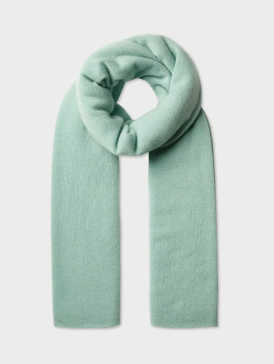 New White + Warren cashmere travel wrap Spearmint