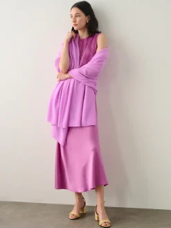 Sale White + Warren cashmere travel wrap NeonMauve
