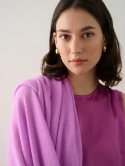 Sale White + Warren cashmere travel wrap NeonMauve