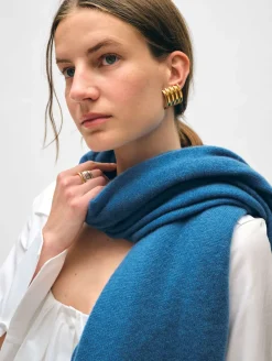 Outlet White + Warren cashmere travel wrap BlueJean