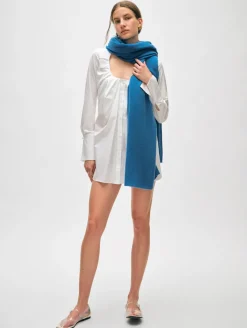 Outlet White + Warren cashmere travel wrap BlueJean