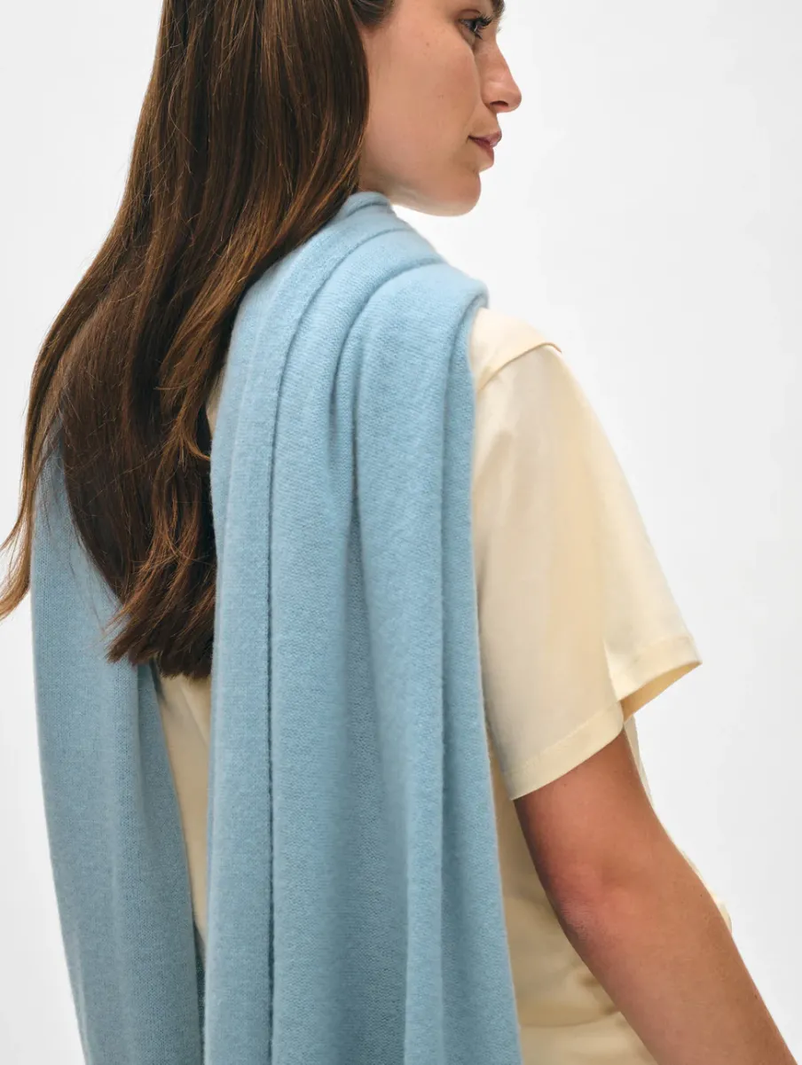 Best White + Warren cashmere travel wrap SlateBlue