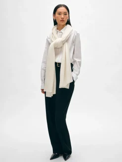 Fashion White + Warren cashmere travel wrap SoftWhite