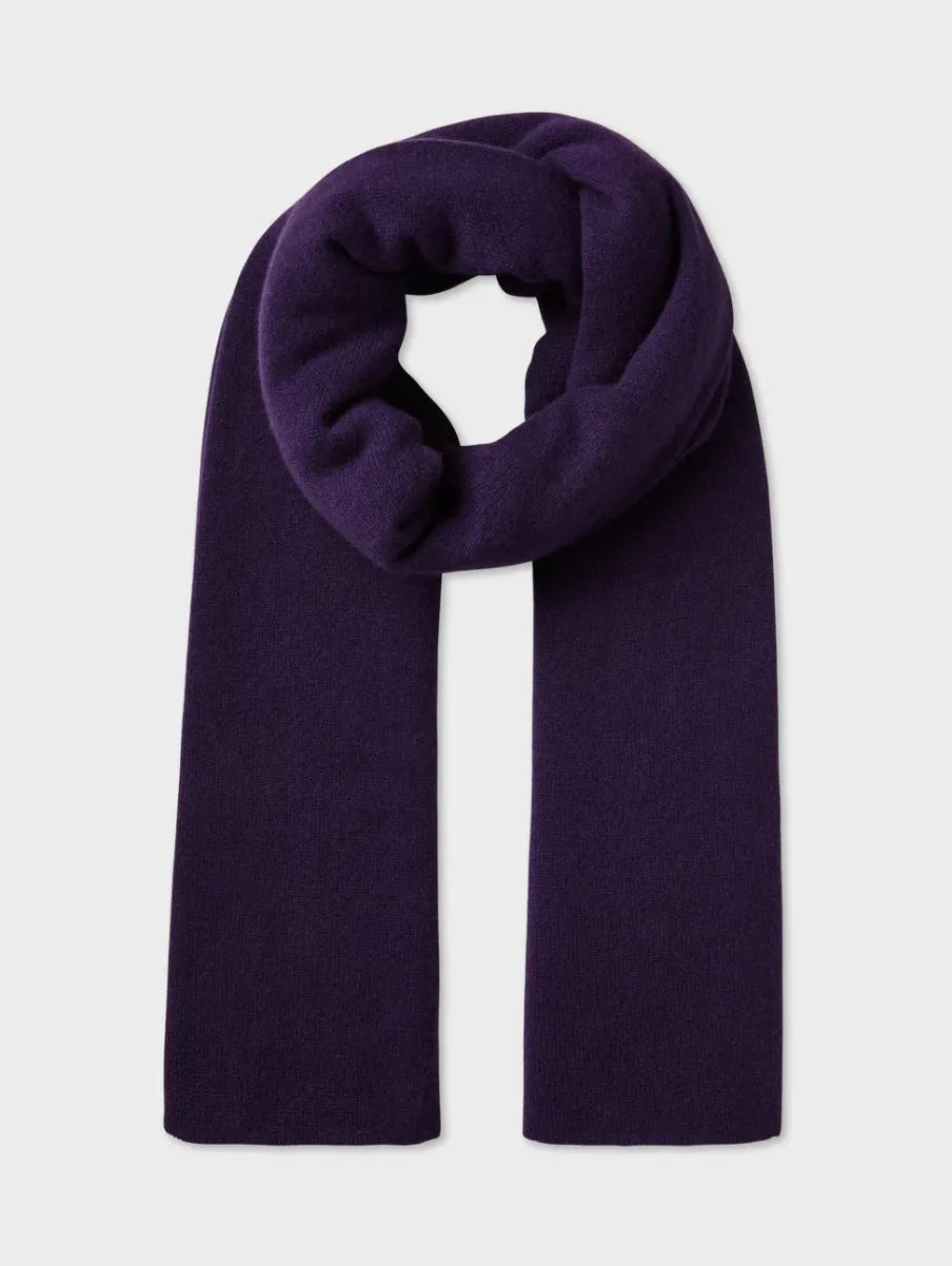 Discount White + Warren cashmere travel wrap MidnightViolet