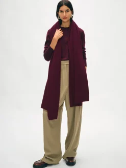 Sale White + Warren cashmere travel wrap Sangria