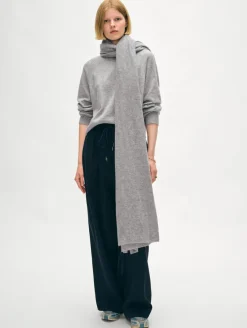 Sale White + Warren cashmere travel wrap GreyHeather