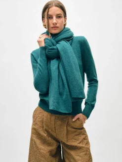 Online White + Warren cashmere travel wrap JadeHeather