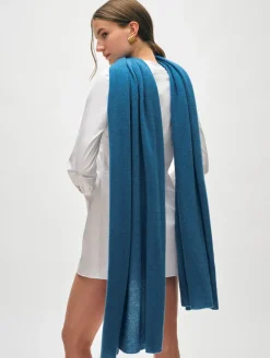 Fashion White + Warren cashmere travel wrap BlueJean