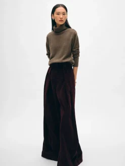Sale White + Warren cashmere turtleneck RussetBrown