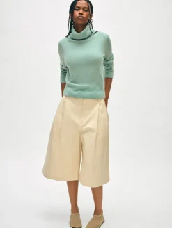 Online White + Warren cashmere turtleneck Spearmint