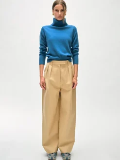 Hot White + Warren cashmere turtleneck BlueJean