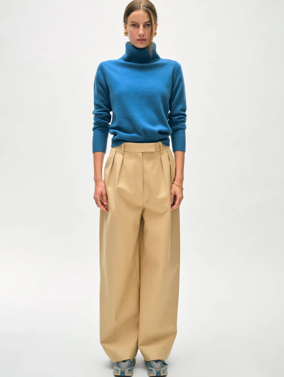 Hot White + Warren cashmere turtleneck BlueJean