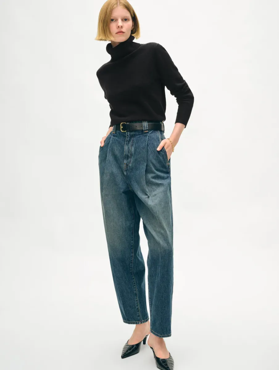 Discount White + Warren cashmere turtleneck Black