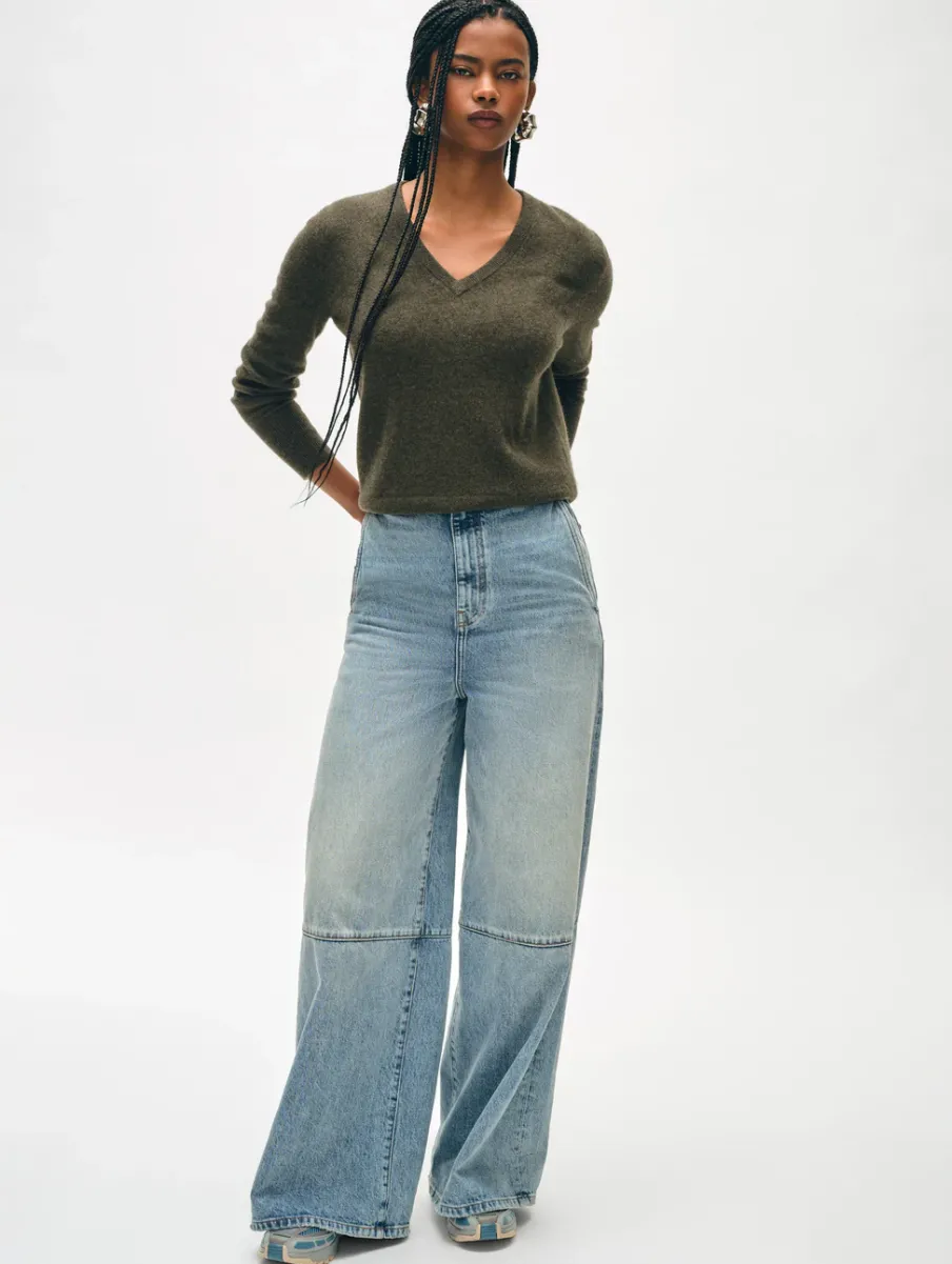 Best White + Warren cashmere v neck ThymeHeather