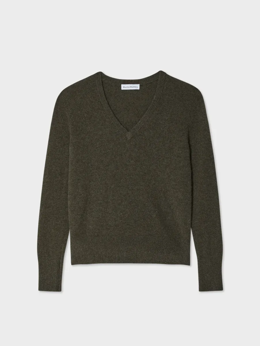 Best White + Warren cashmere v neck ThymeHeather