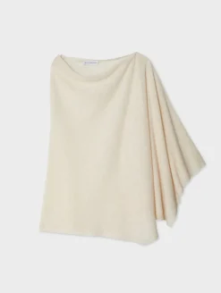 Fashion White + Warren linen blend two way topper Calico