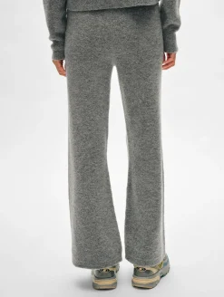 Sale White + Warren merino cashmere boucle wide leg pant PaleSmoke
